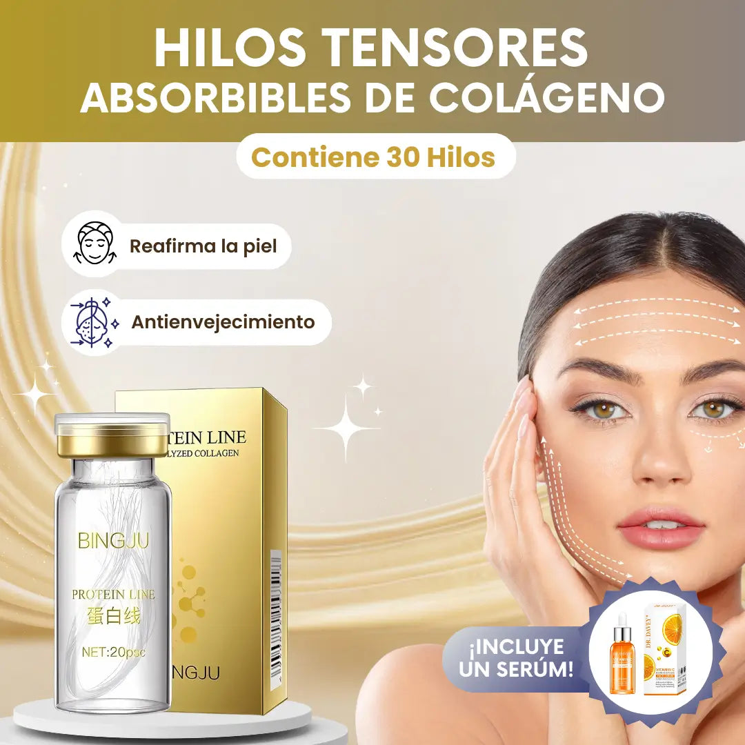 Lifting Facial en Casa | Hilos Tensores de Colágeno + Sérum 🎁