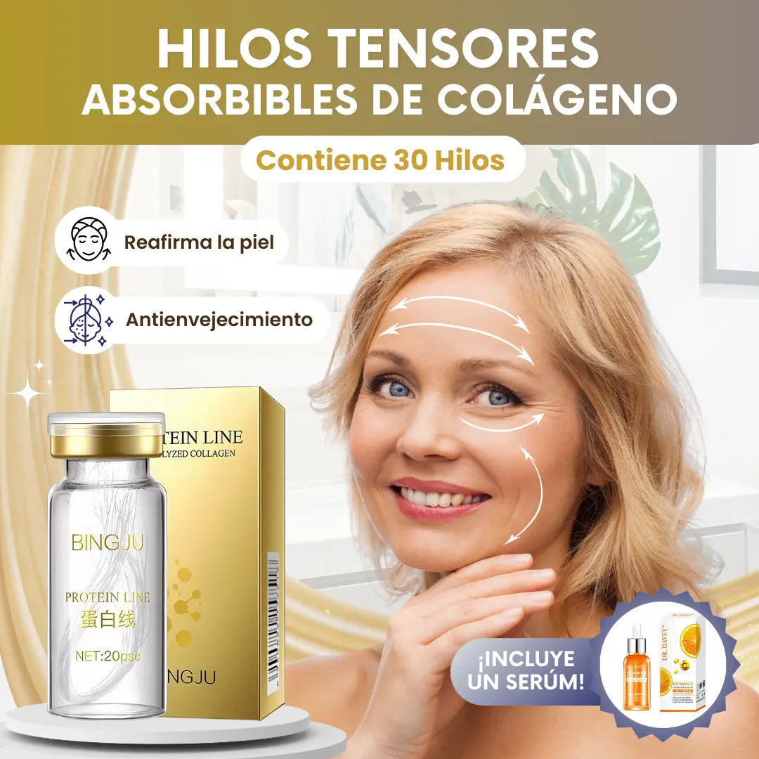 Lifting Facial en Casa | Hilos Tensores de Colágeno + Sérum 🎁