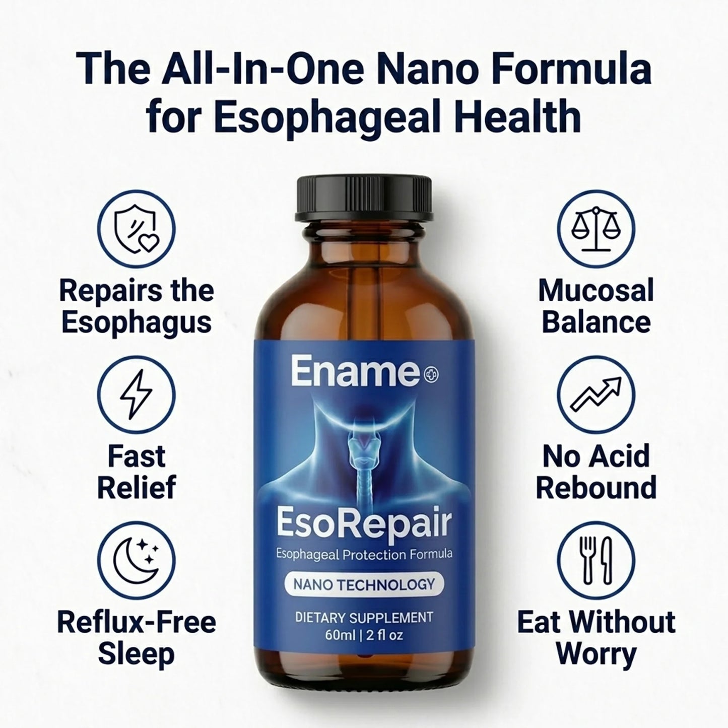 Ename EsoRepair™ | Nano-Sublingual Esophageal Repair Formula