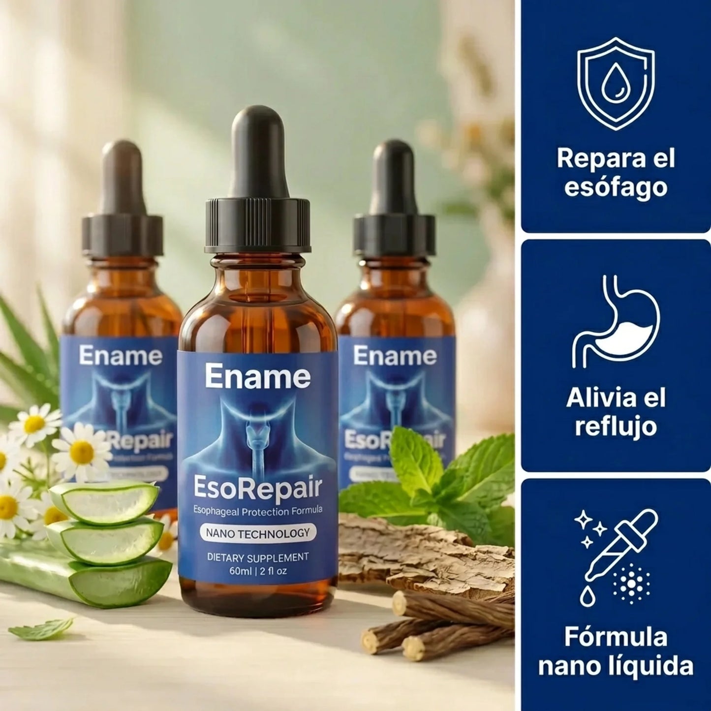 Ename EsoRepair™ | Fórmula nano-líquida que repara el tejido esofágico