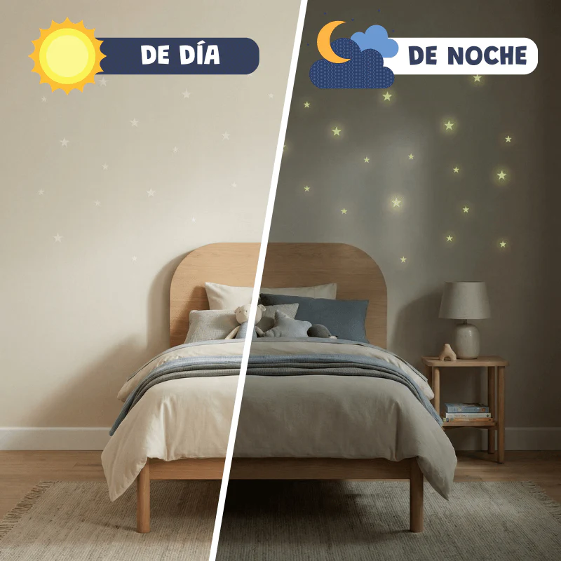 +300 estrellas fluorescentes para el cuartito