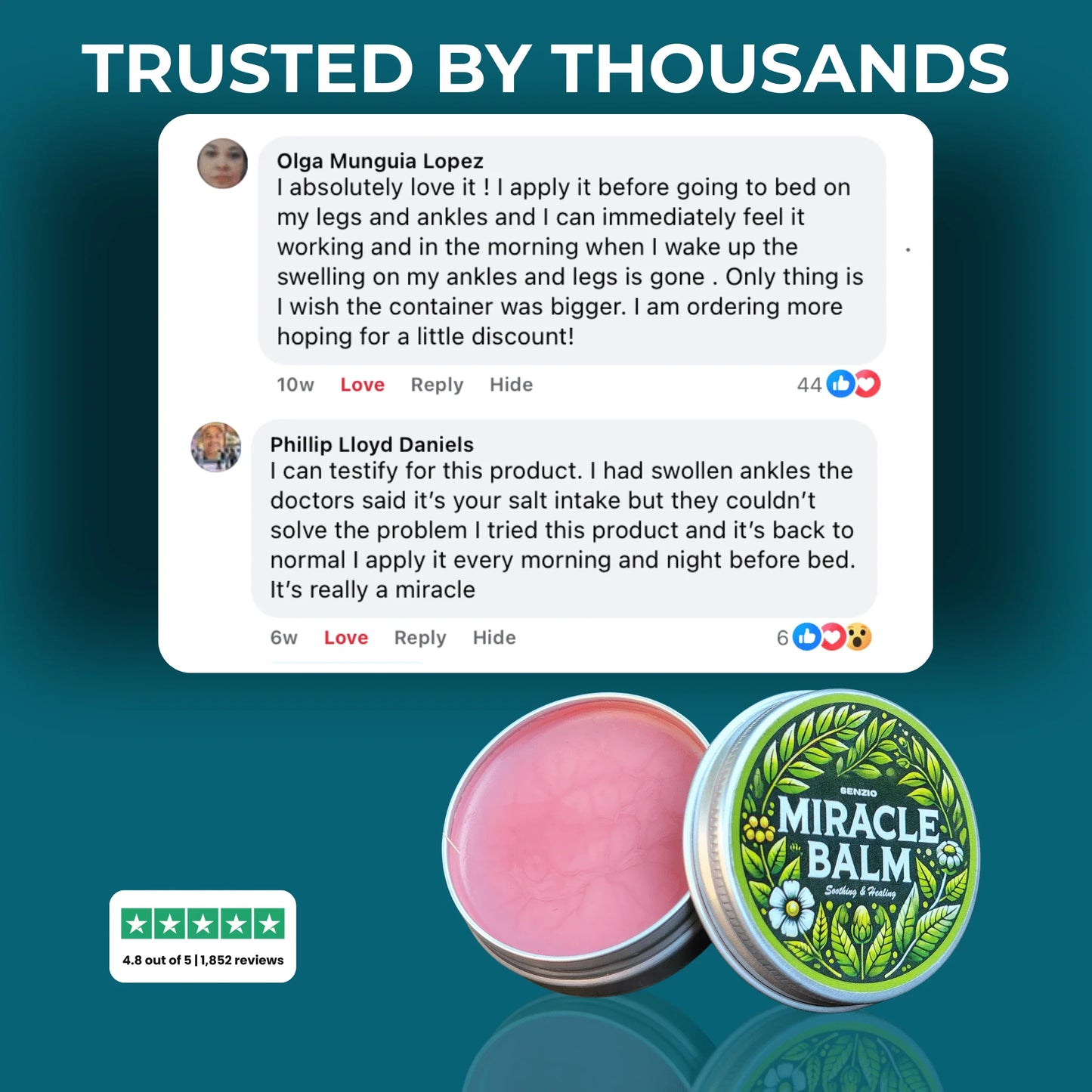 The Senzio Miracle Balm™ Foot Recovery Formula